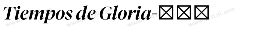 Tiempos de Gloria字体转换